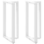 Bartafelpoten Staal Wit | Retourdeal 49% Korting, Tafelpoot, Minder dan 50 cm, 100 tot 150 cm, Nieuw