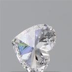 1 pcs Diamant (Natuurlijk) - 0.40 ct - Hart - D (kleurloos), Nieuw