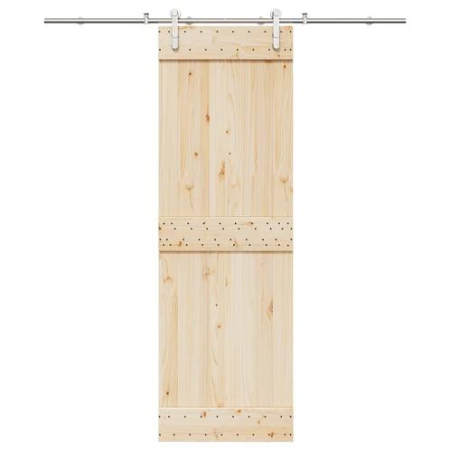 vidaXL Schuifdeur onderdelenset 200 cm roestvrij staal, Doe-het-zelf en Verbouw, IJzerwaren en Bevestigingsmiddelen, Nieuw, Verzenden