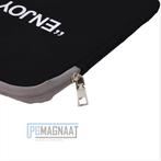 Laptop sleeve enjoy life zwart 14,6 inch, Computers en Software, Ophalen of Verzenden, Nieuw, PCM Neutraal