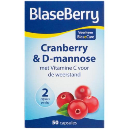 Blase Berry Cranberry & D-Mannose 50 capsules, Diversen, Levensmiddelen, Verzenden