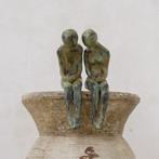 sculptuur, NO RESERVE PRICE - Sculpture of a Couple sitting, Antiek en Kunst