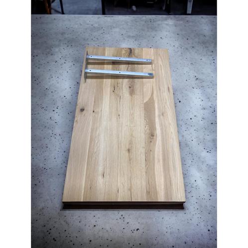 Topblad Casajoy West Eiken Incl Standaard Beugels 120x50 cm, Doe-het-zelf en Verbouw, Sanitair, Overige typen, Nieuw, Ophalen of Verzenden