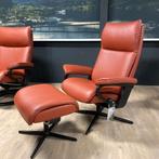 Stressless Aura - MAAT M - met hocker, Huis en Inrichting, Nieuw, Leer, Ophalen of Verzenden, Rood