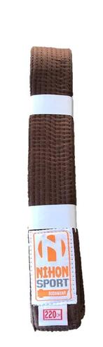 Bruine band voor budo Nihon | zware kwaliteit (Maat: 220), Sport en Fitness, Vechtsporten en Zelfverdediging, Verzenden, Nieuw