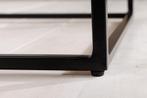 Massief houten salontafel ARCHITECTURE 100 cm bruin sheesham, Huis en Inrichting, Tafels | Salontafels, Ophalen of Verzenden, Nieuw
