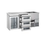 GGM Gastro | Biertoog PREMIUM - 1550x700mm - 1 glazen deur &, Verzenden, Nieuw in verpakking