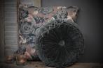 Rond velvet kussen Forest green 40 cm, Huis en Inrichting, Woonaccessoires | Kussens, Ophalen of Verzenden, Nieuw