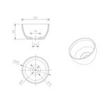 Waskom Opbouw Best Design Arezzo Solid Surface 20x11 cm, Ophalen of Verzenden, Nieuw