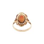 Gouden vintage ring met camee 14 kt, Ophalen of Verzenden, Nieuw