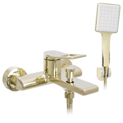 REA Gouden badmengkraan met handdouche - luxe en stijlvol..., Doe-het-zelf en Verbouw, Sanitair, Nieuw, Ophalen of Verzenden