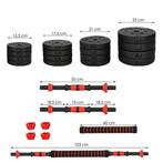 Halterset - verstelbare dumbbells - gewichten set - 40 kg, Sport en Fitness, Fitnessmaterialen, Ophalen of Verzenden, Nieuw