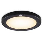 Zwarte plafondlamp met sensor Luan, kunststof, 20w, 3000K, Huis en Inrichting, Lampen | Plafondlampen, Ophalen of Verzenden, Nieuw