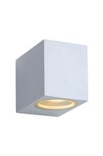 Lucide ZORA LED - wandlamp IP44 wit dimbaar GU10 3000K, Verzenden, Nieuw, Aluminium, Led