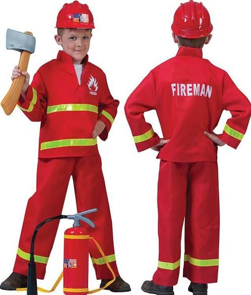 brandweerpak kind Jimmy 2-delig, Kleding | Heren, Carnavalskleding en Feestkleding, Nieuw, Ophalen of Verzenden