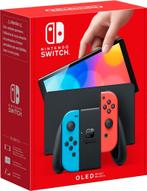 Nintendo Switch OLED Console - Blauw/Rood (In doos), Zo goed als nieuw, Verzenden