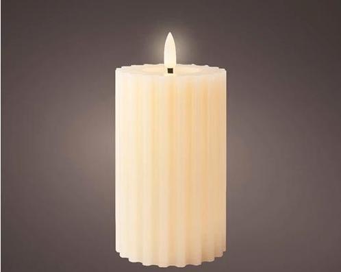 Actie lumineo led kaars wax steady binnen, ribbel, met, Hobby en Vrije tijd, Knutselen, Nieuw, Ophalen of Verzenden