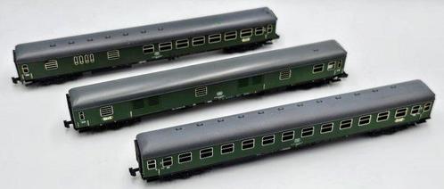 Minitrix N - 3081, 3082, 3088 - Modeltrein personenwagonset, Hobby en Vrije tijd, Modeltreinen | N-Spoor