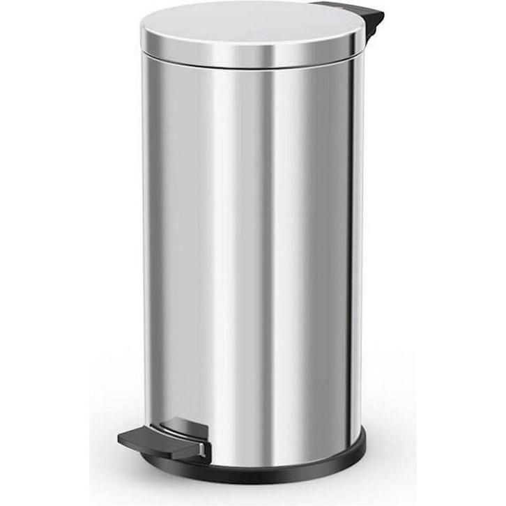 Hailo Solid L pedaalemmer 18l - RVS, Huis en Inrichting, Woonaccessoires | Prullenbakken, Nieuw, Verzenden