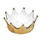 Waskom Best Design Crown 40 cm Rond Glans Goud Wit, Ophalen of Verzenden, Nieuw, Overige typen