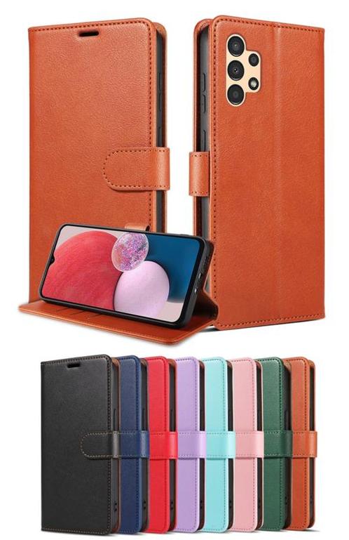 Galaxy A54 5G Luxe Leren Bookcase - Portemonnee Hoesje, Telecommunicatie, Mobiele telefoons | Hoesjes en Frontjes | Samsung, Nieuw