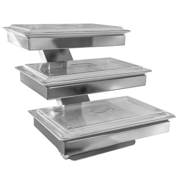 GGM Gastro | Etagère / Buffethouder - Chroom - incl. 3 |, Zakelijke goederen, Horeca | Keukenapparatuur, Verzenden