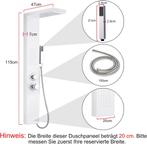 Regendouche - Douchesysteem - Handdouche - Wit - NING •, Verzenden, Zo goed als nieuw