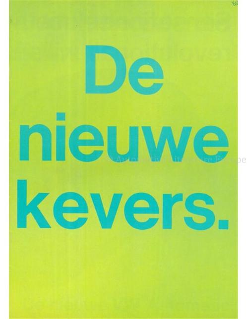 1968 VOLKSWAGEN KEVER BROCHURE NEDERLANDS, Boeken, Auto's | Folders en Tijdschriften, Volkswagen