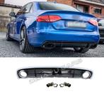 RS4 Look Diffuser Bumper voor Audi A4 B8 8K Sedan Avant, Nieuw, Ophalen of Verzenden, Bumper, Achter