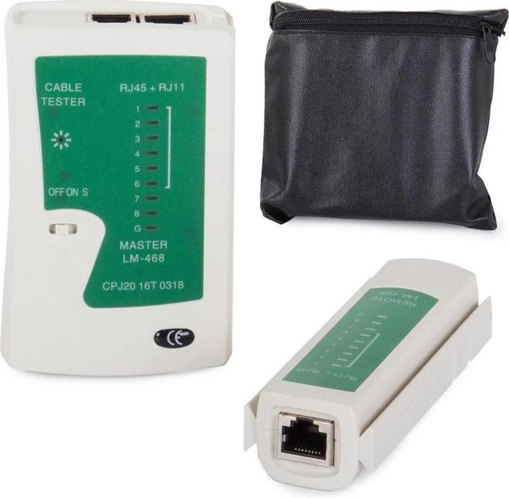 Netwerkkabeltester- rj45- rj11- behuizing, Doe-het-zelf en Verbouw, Meetapparatuur, Elektriciteit, Nieuw, Ophalen of Verzenden