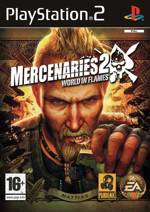 Mercenaries 2 World in Flames-Standaard (PlayStation 2), Spelcomputers en Games, Games | Sony PlayStation 2, Zo goed als nieuw