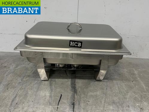 RVS HCB Chafing dish 2 x 1/2 GN Horeca, Zakelijke goederen, Horeca | Keukenapparatuur, Nieuw zonder verpakking, Ophalen of Verzenden