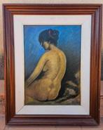 École Expressionniste (XX) - Nu en blue - NO RESERVE, Antiek en Kunst