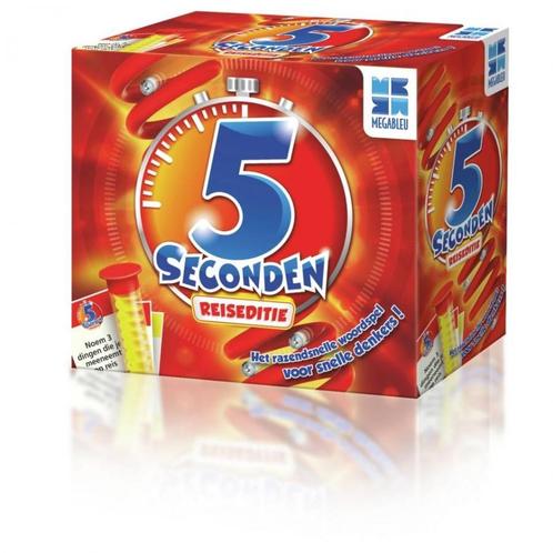5 Seconden Reisspel | Megableu - Reisspellen, Hobby en Vrije tijd, Gezelschapsspellen | Bordspellen, Nieuw, Verzenden