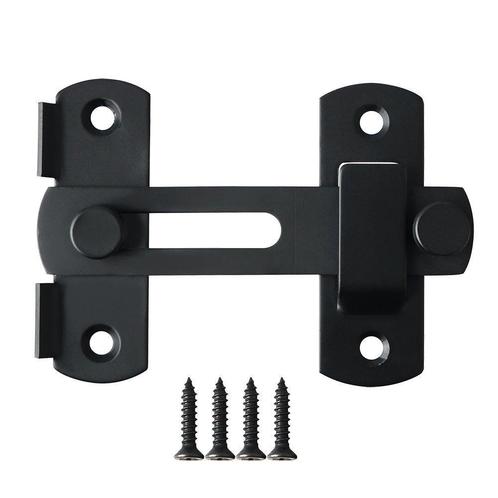 Overslag slot - 100 x 70mm - Zwart, Doe-het-zelf en Verbouw, Hang- en Sluitwerk, Slot, Nieuw, IJzer, Ophalen of Verzenden