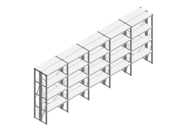 Voordeelrij Nedcon SF Legbordstelling 2000x5030x600mm hxbxd, Zakelijke goederen, Kantoor en Winkelinrichting | Magazijn, Stelling en Opslag