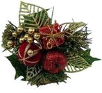 Kerstbijsteker Rood Goud Appel Cadeautje en Besjes doos, Huis en Inrichting, Ophalen of Verzenden, Nieuw