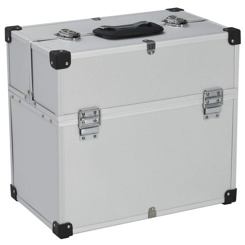 vidaXL Gereedschapskoffer 38x22,5x34 cm aluminium, Doe-het-zelf en Verbouw, Gereedschapskisten, Nieuw, Verzenden