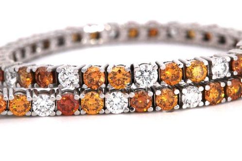 Tennis armband Witgoud Diamant, Sieraden, Tassen en Uiterlijk, Antieke sieraden