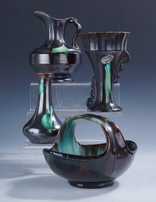 Faienceries de Thulin - Vaas - Art Deco siervazen en schaal, Antiek en Kunst, Kunst | Designobjecten