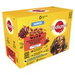 4x Pedigree Senior Honden Natvoer Vlees en Gevogelte in Gele, Verzenden