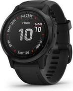 Garmin Fenix 6S Pro 42 mm zwart met een zwarte siliconen, Verzenden, Zo goed als nieuw