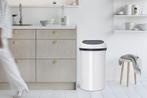 Brabantia Touch Bin Prullenbak - 60 liter - White, Huis en Inrichting, Verzenden, Zo goed als nieuw