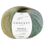 Katia Concept Kaisla Socks - 351 geel blauw blauwgroen - S, Hobby en Vrije tijd, Breien en Haken, Ophalen of Verzenden, Nieuw