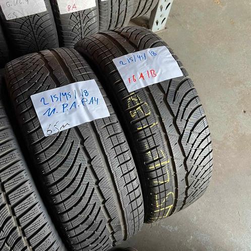 2 x Michelin Pilot Alpin PA4 215-45-18 Winterbanden 6,5mm, Auto-onderdelen, Banden en Velgen, 18 inch, Winterbanden, 215 mm, Personenwagen