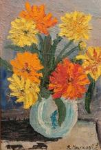 S. Markovi (XX) - Vaso di gerbere, Antiek en Kunst