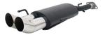 Novus RVS sportuitlaat Opel Astra G Hatchback 2x76mm DTM, Verzenden, Nieuw