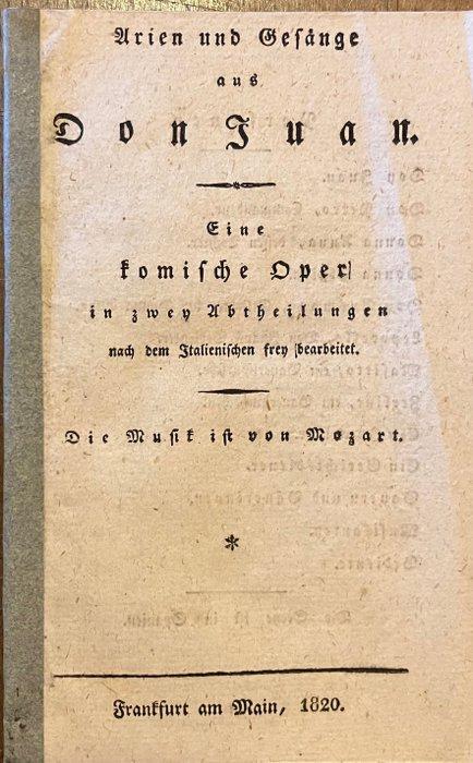Lorenzo Da Ponte / Mozart - Arien und Gesänge aus Don Juan -, Antiek en Kunst, Antiek | Boeken en Bijbels