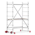 Opvouwbare Rolsteiger met Wielen - Lichtgewicht en Gemakk..., Doe-het-zelf en Verbouw, Steigers, Ophalen of Verzenden, Nieuw, Rolsteiger of Kamersteiger