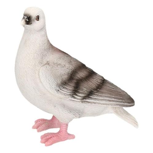 Dierenbeeld duif grijs 20 cm - Decoratie vogels, Huis en Inrichting, Woonaccessoires | Overige, Ophalen of Verzenden